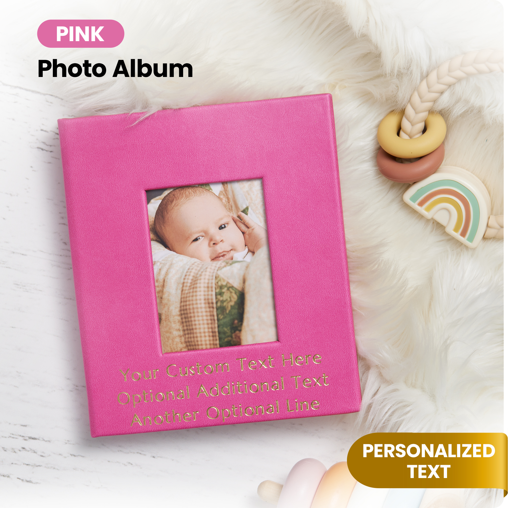 Custom 4x6 Photo Album - Pink